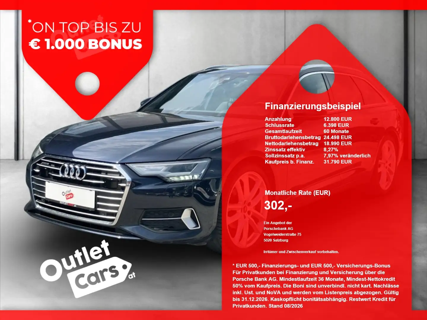 Audi A6 Avant 40 TDI quattro sport Aut. S-Line+AHK+LED Blau - 1
