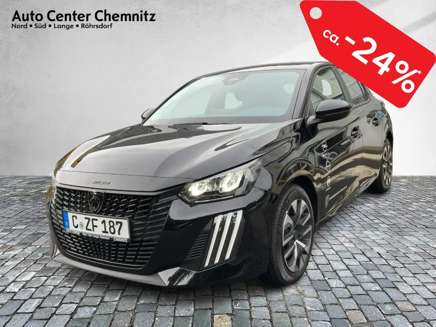 Peugeot 208 1.2 PureTech 100 Style MirrorScreen/SHZ/Klima Schwarz - 2