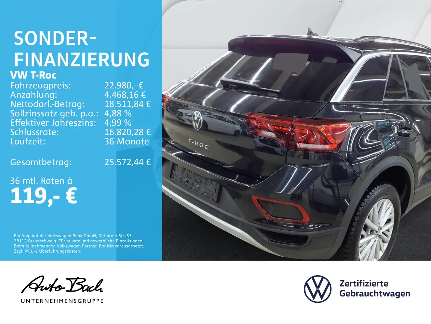 Volkswagen T-Roc 1.0 TSI Life Navi LED Digital Cockpit EPH Zwart - 2