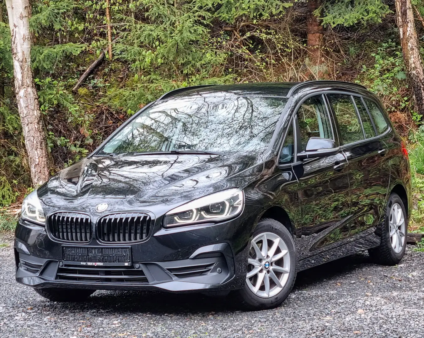 BMW 216 d Gran Tourer  116 cv Attache remorque/LED/ NAVI Negro - 1