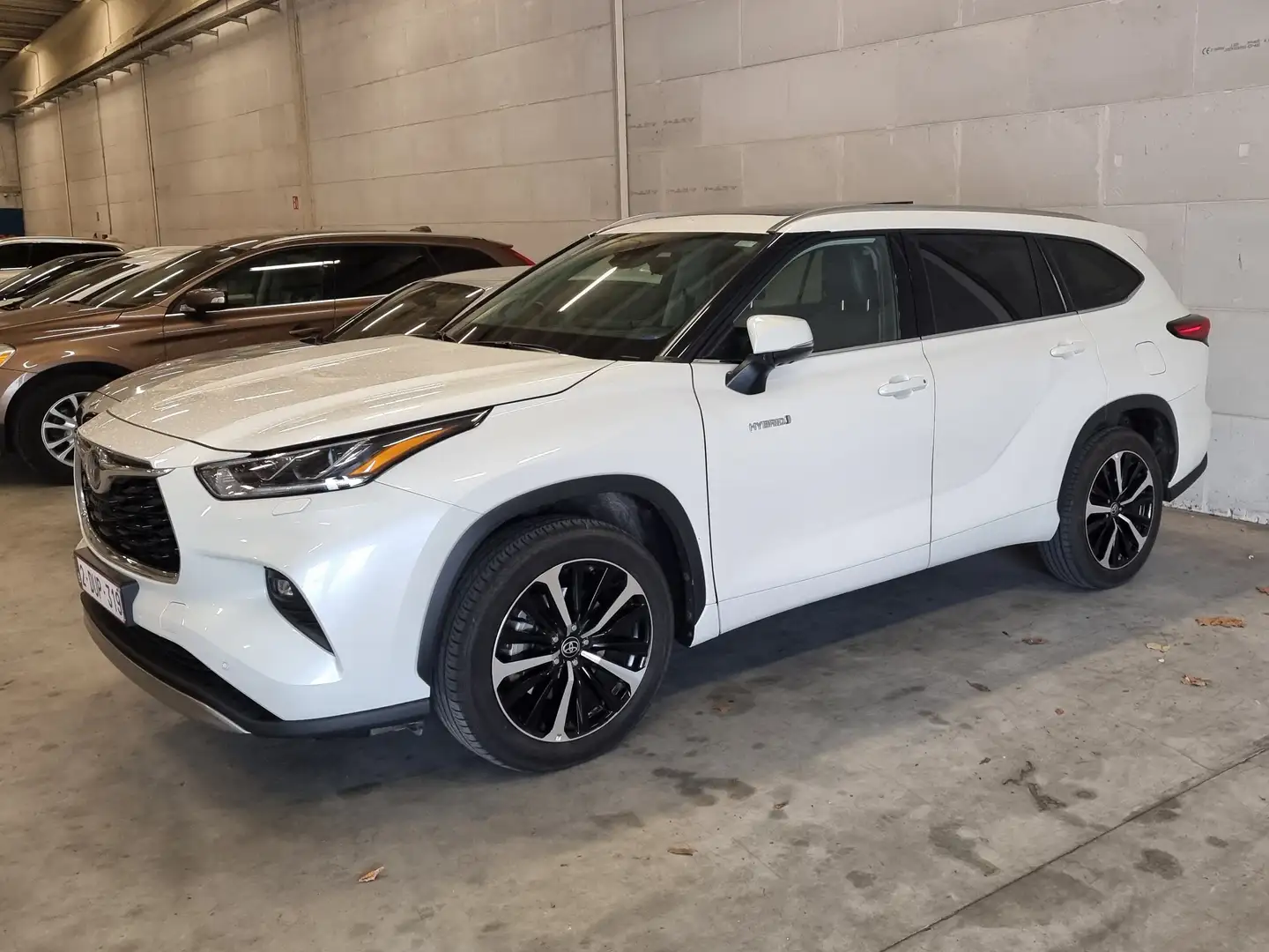 Toyota Highlander Premium hybrid Blanc - 1