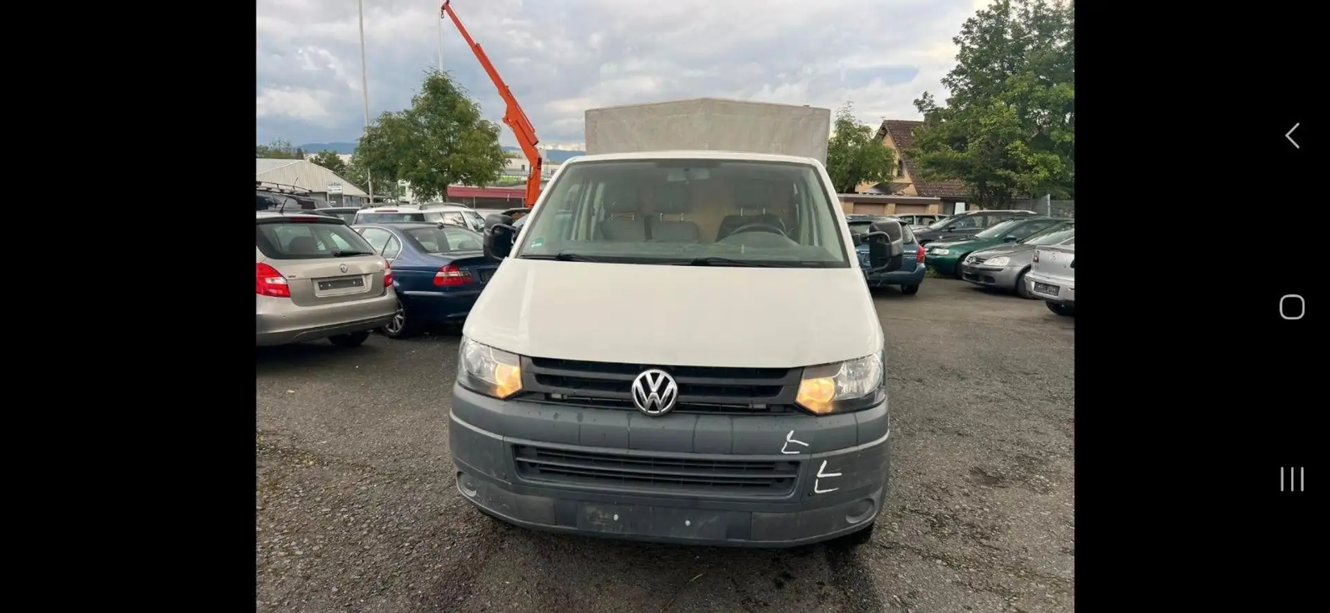 Volkswagen T5 Transporter Pritsche Pritsche Doppelkabine Wit - 2
