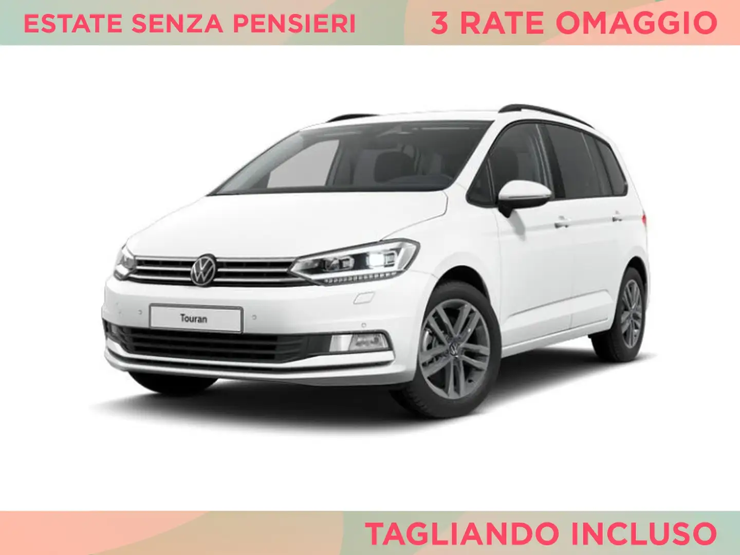 Volkswagen Touran 2.0 tdi executive dsg Wit - 1