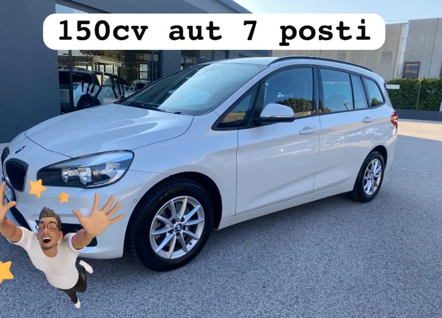 BMW 218 218d Gran Tourer Advantage Weiß - 1
