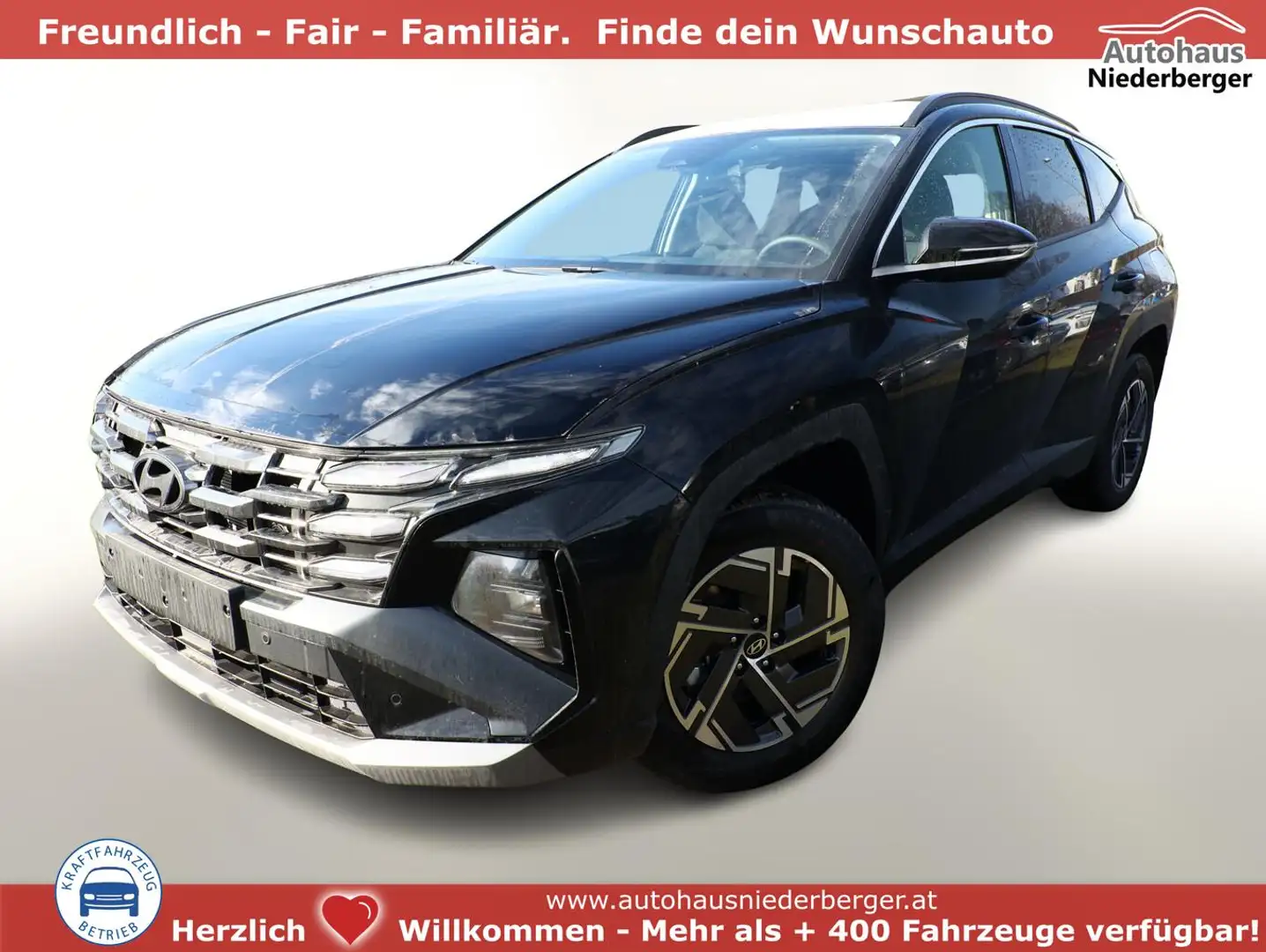 Hyundai TUCSON 1.6 HEV 215 DCT Select LED Nav Kam BCW 158 kW (... Schwarz - 1