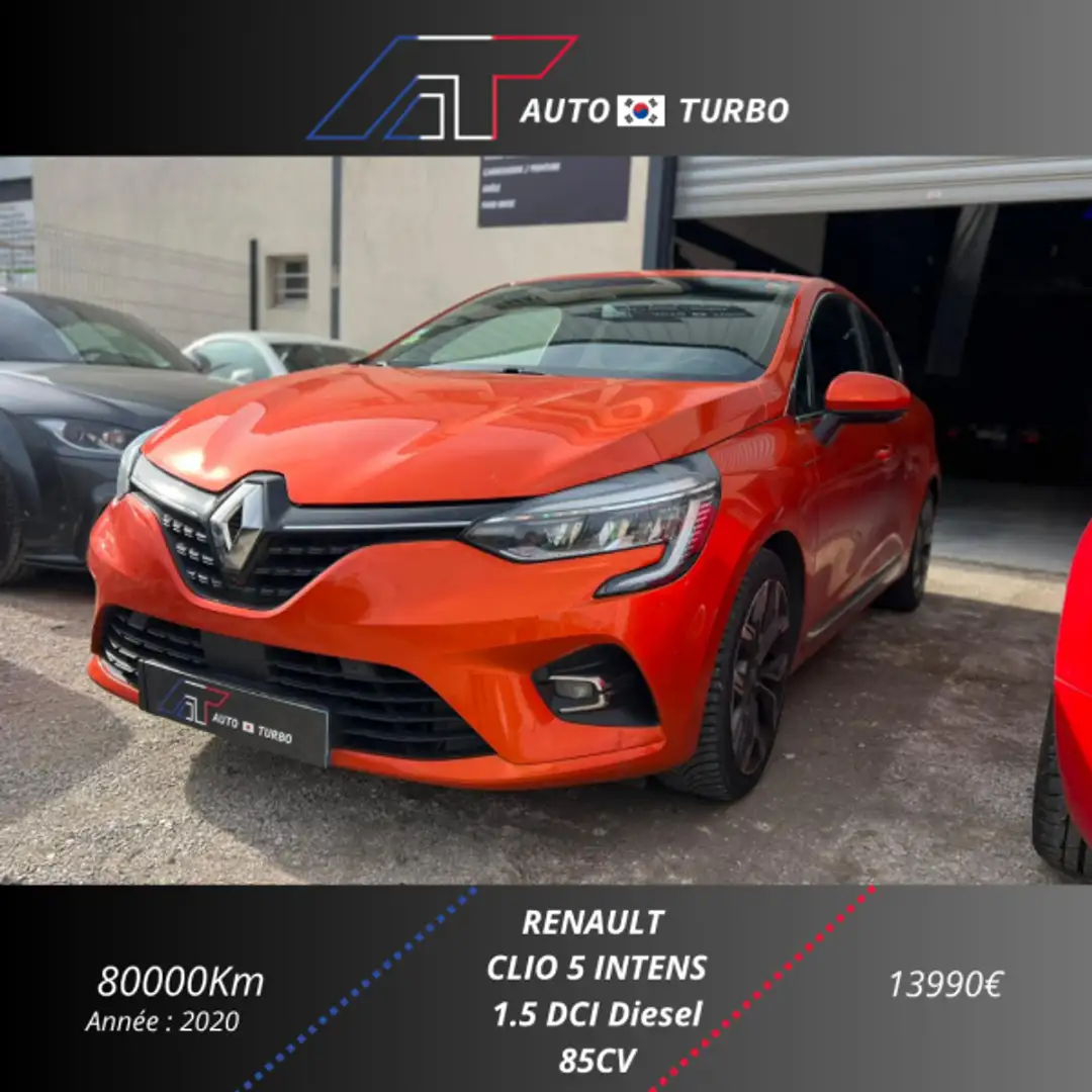 Renault Clio 1.5 DCI 90CH ENERGY INTENS 5P EURO6C Orange - 1