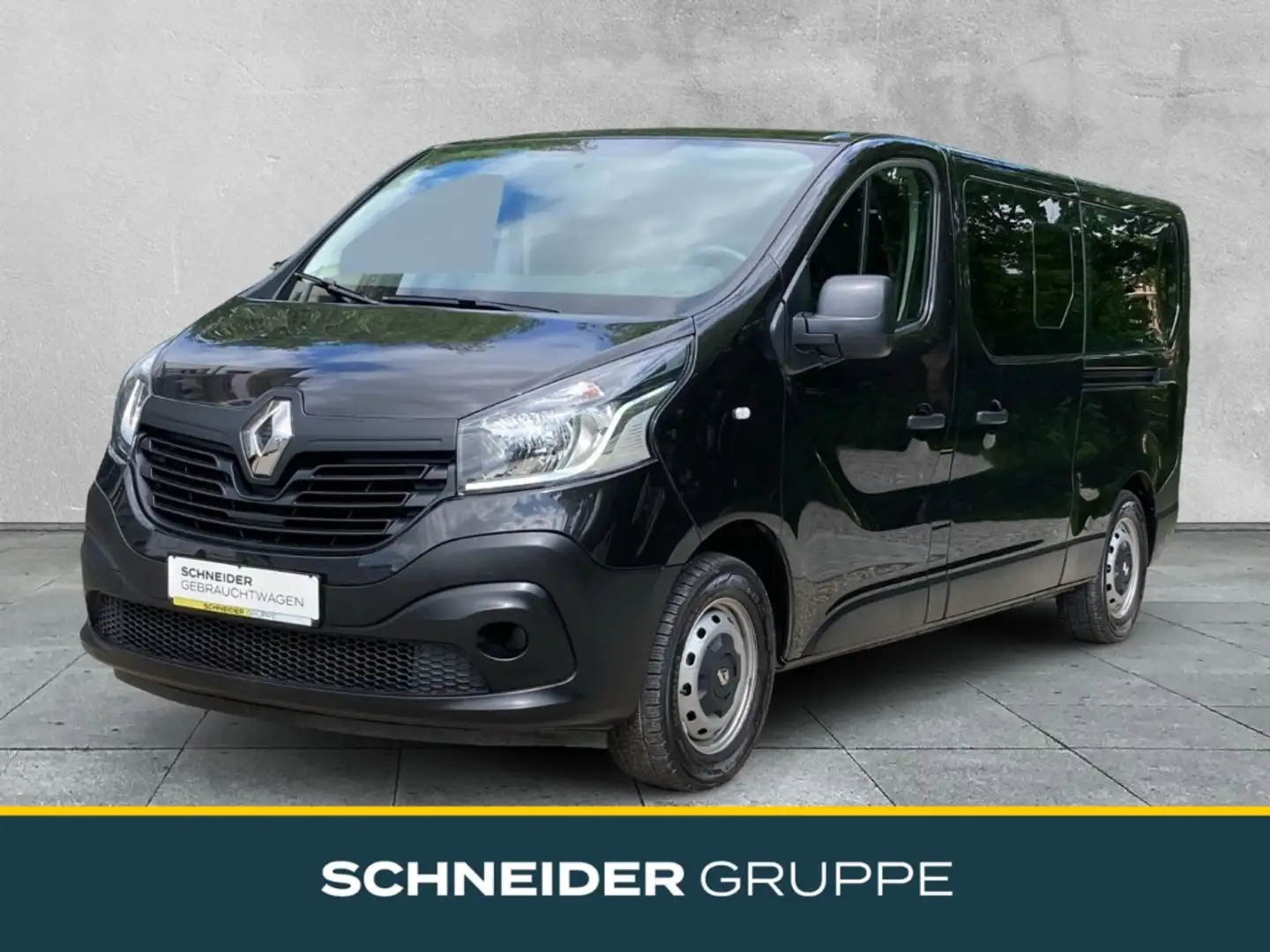 Renault Trafic Authentique 1.6 dCi 9-SITZER+KLIMA+GJR+ZV Schwarz - 1