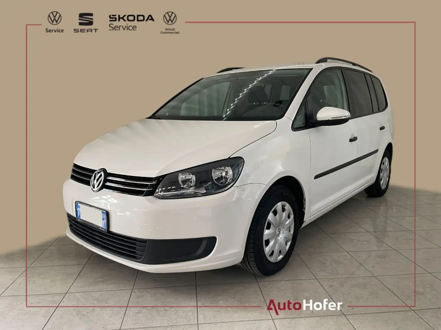 Volkswagen Touran 1.6 TDI Trendline Radio Clima Weiß - 1