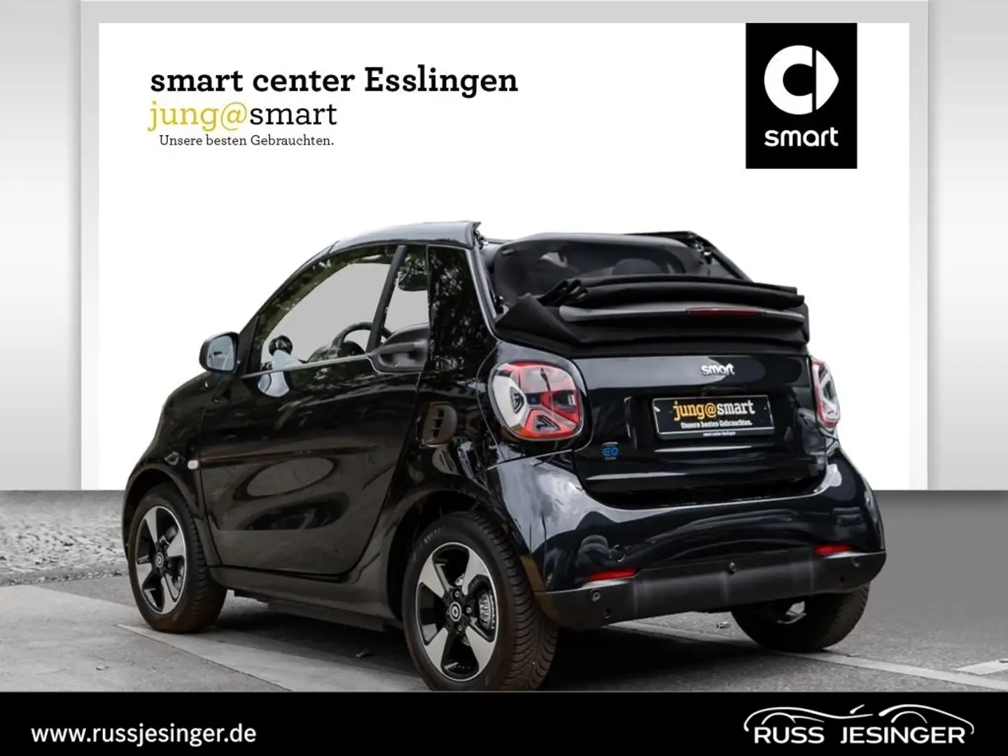 smart forTwo EQ  cabrio passion *Exclusive*LED*Cam*22kW Noir - 2