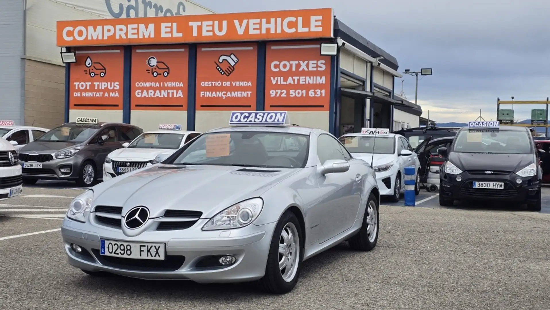 Mercedes-Benz SLK 200 200K Aut. Plateado - 2