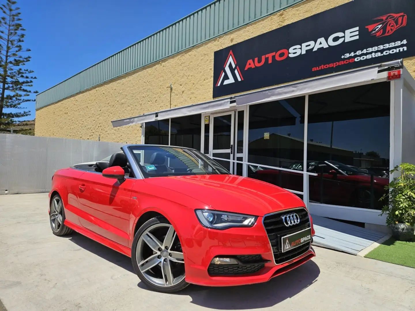 Audi A3 Cabrio 2.0TDI S line edition S-Tronic Rojo - 1
