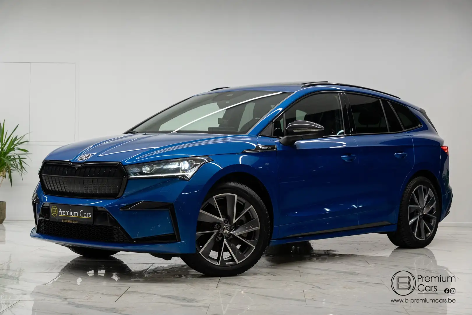 Skoda Enyaq iV 80 Sportline ACC! CAMERA! 20" RIMS! TREKHAAK! Blauw - 1