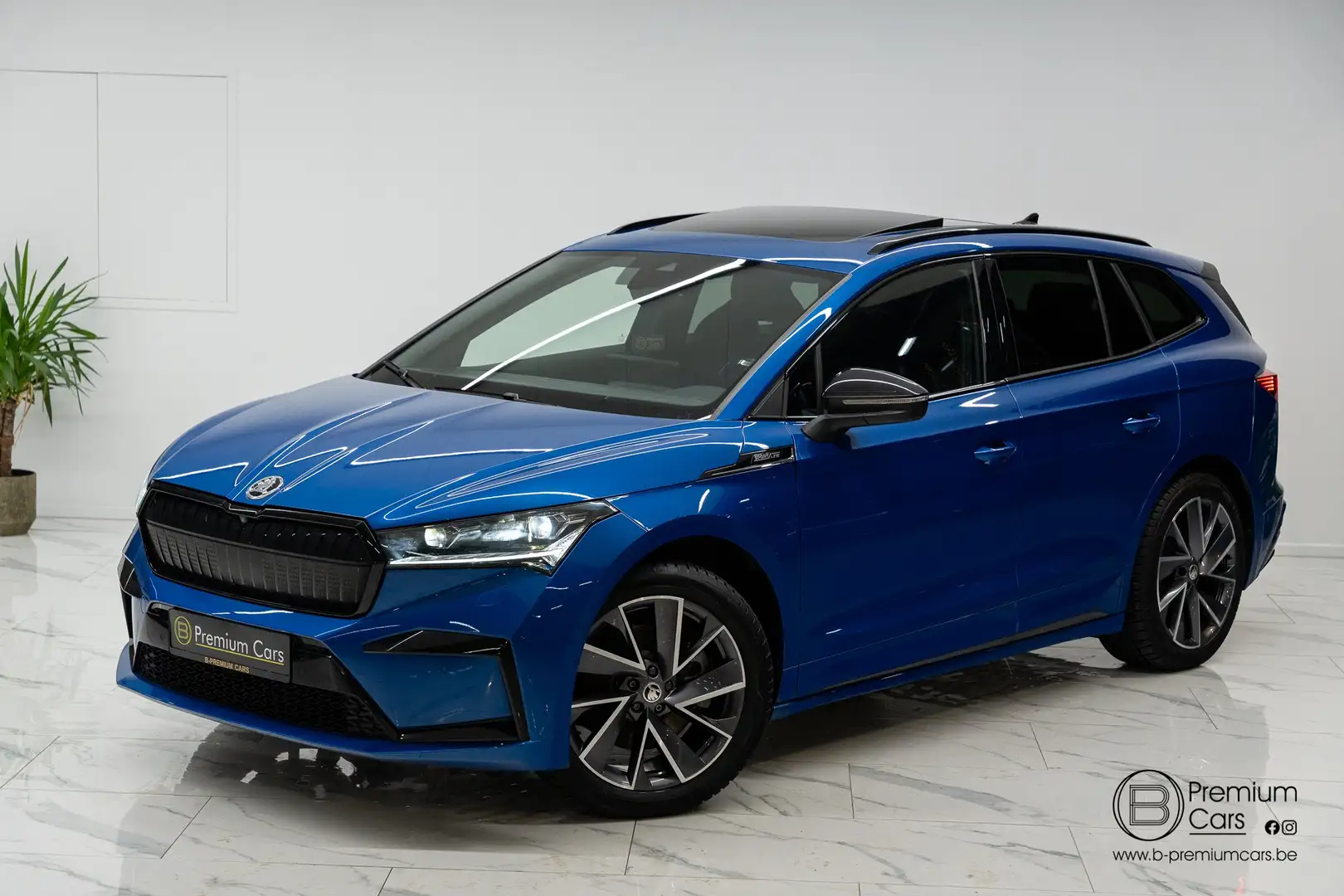 Skoda Enyaq iV 80 Sportline ACC! CAMERA! 20" RIMS! TREKHAAK! Blauw - 2