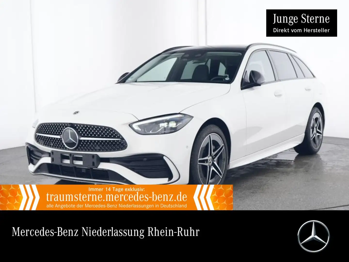 Mercedes-Benz C 300 e T AMG+NIGHT+PANO+LED+KAMERA+KEYLESS+9G Bianco - 1