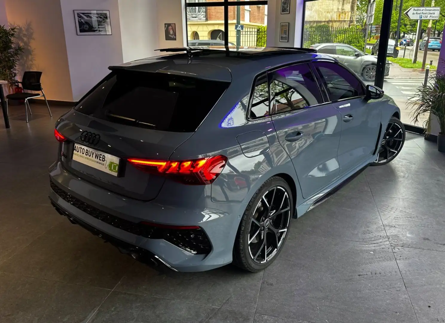 Audi RS3 SPORTBACK 2.5 TFSI 400 S tronic 7 Quattro PAS DE M Gris - 2