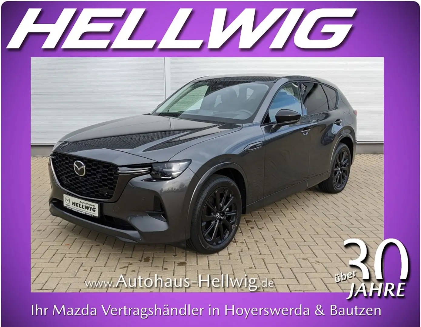 Mazda CX-60 2.5l PHEV Homura alle Pakete Panoramadach Gris - 1