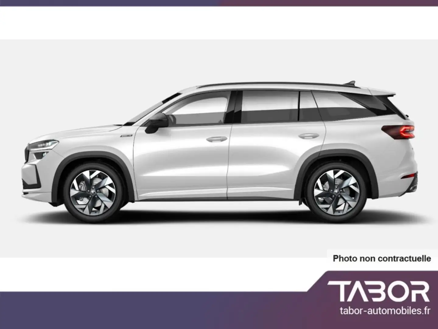 Skoda Kodiaq TDI 193 DSG 4x4 Sportl Pano 7PL Blanc - 2