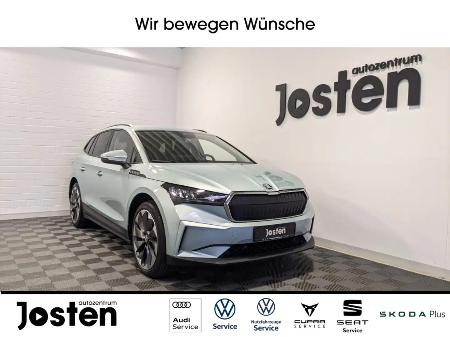 Skoda Enyaq 60 Lodge W-Pumpe AHK ACC NAVI LED SITZHZG Zilver - 1