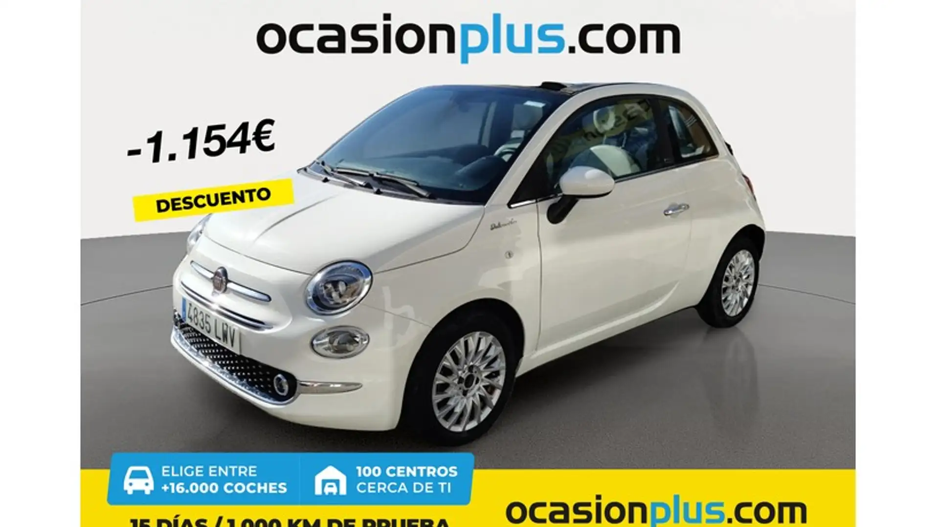 Fiat 500C 1.0 Hybrid Dolcevita 52kW Blanco - 1