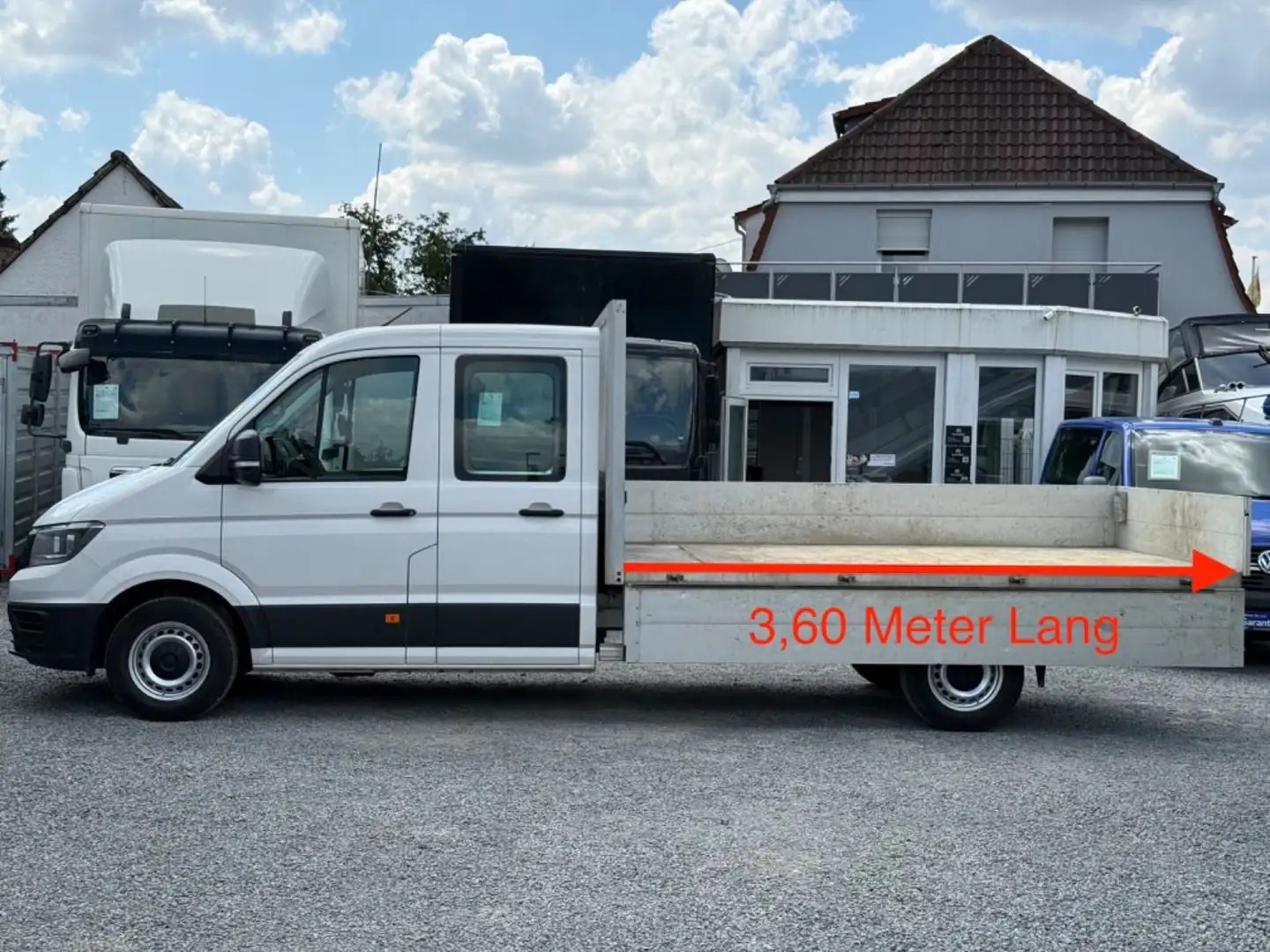 Volkswagen CRAFTER DoKa PRITSCHE KLIMA AHK TEMPOMAT 7SITZER Weiß - 2