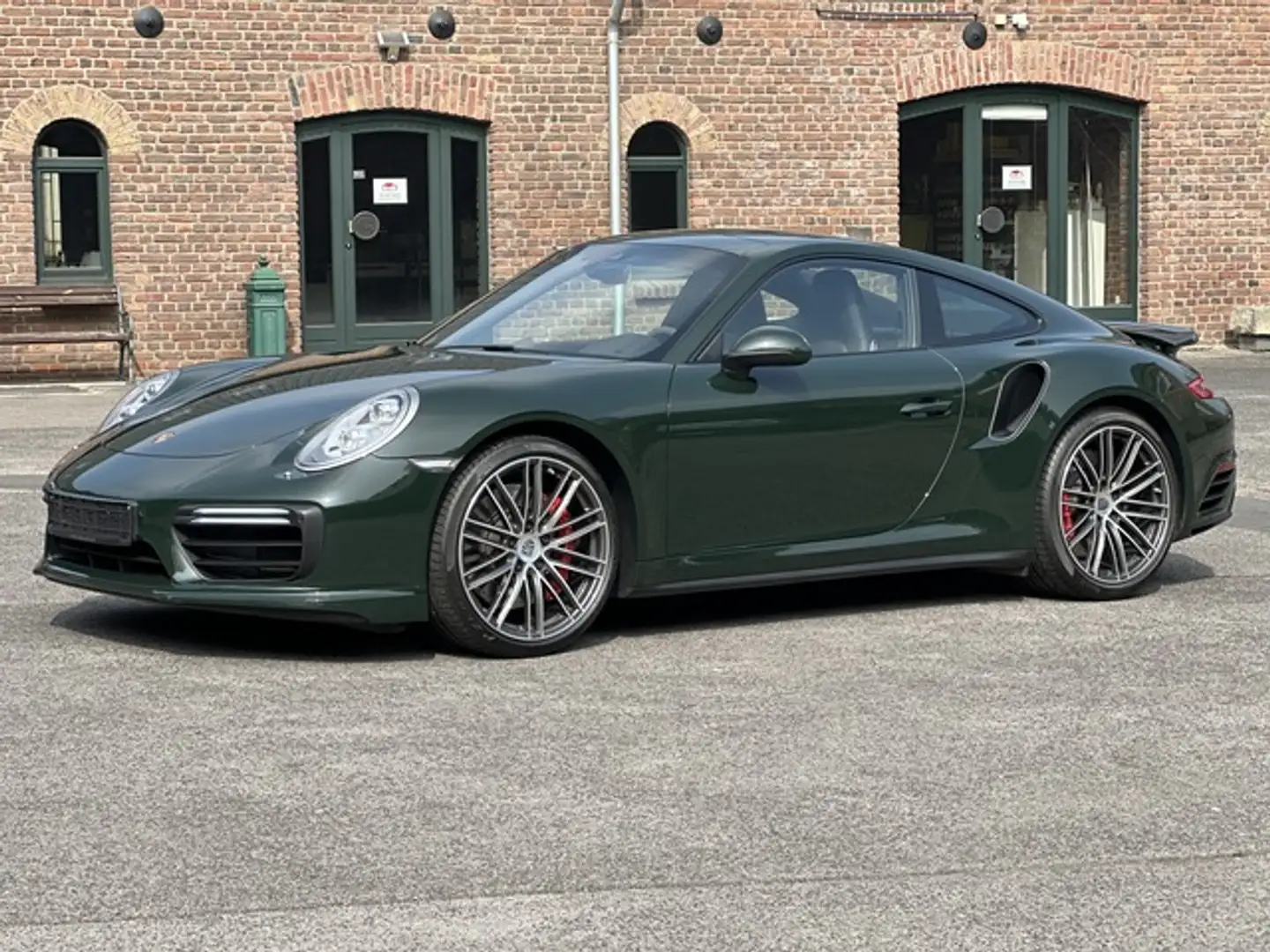 Porsche 991 911 Turbo Coupe BREWSTERGREEN*LIFTSYSTEM*S-DACH*BO Groen - 1