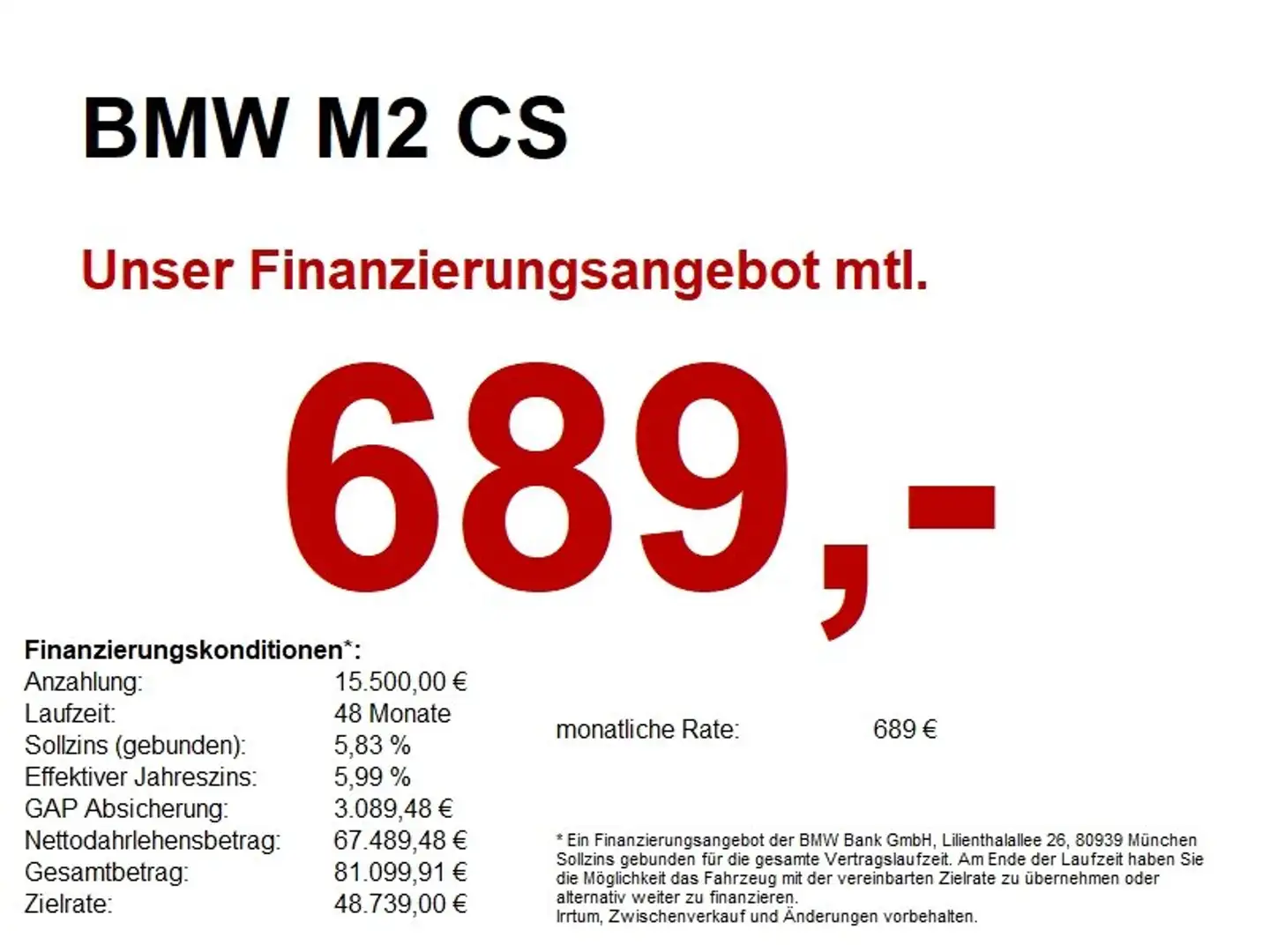 BMW M2 CS Misano LED+/hk/CAM/MEMO/Apple/Vmax/CAM Blau - 1