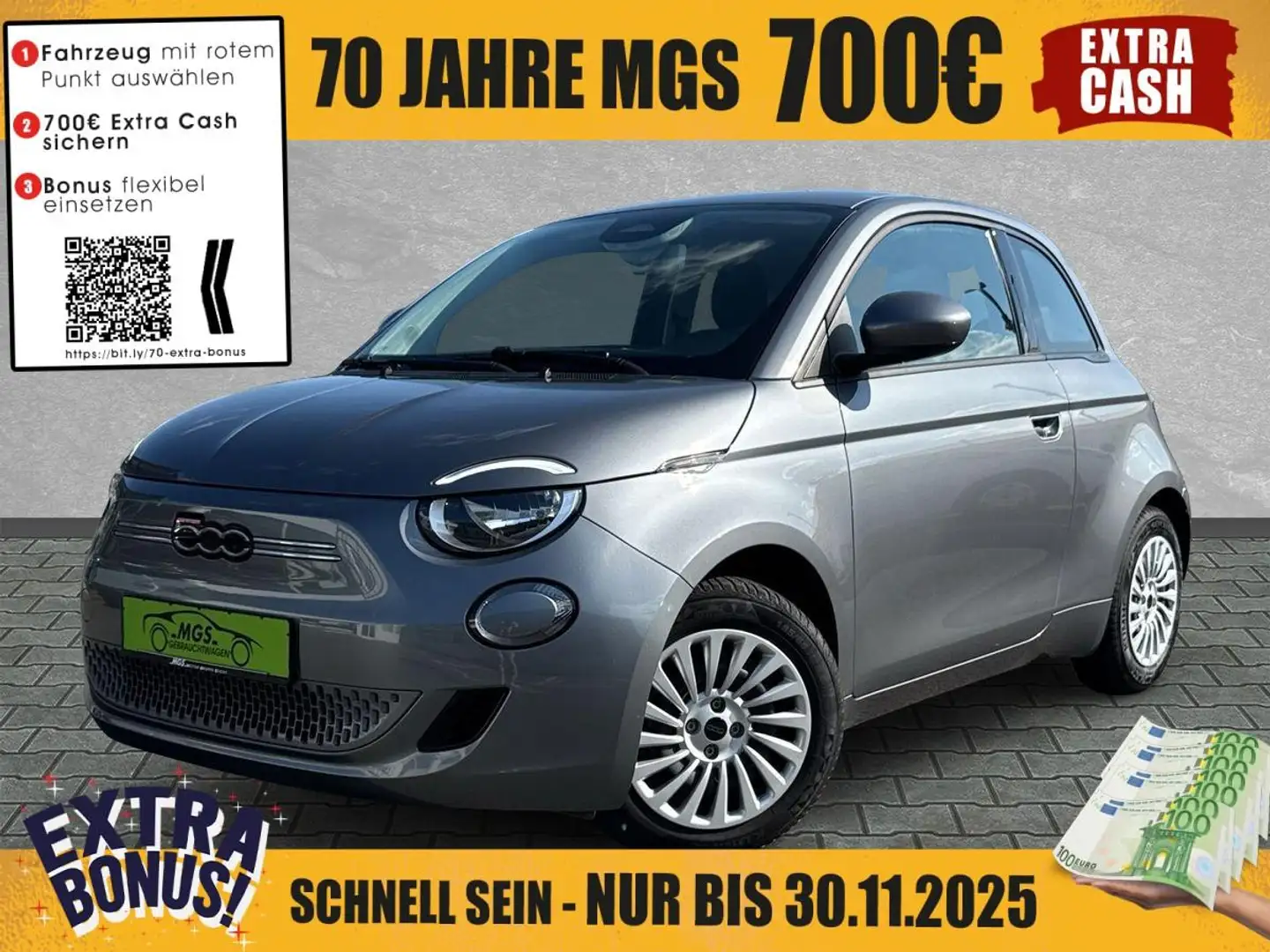 Fiat 500e Action #KLIMA Gris - 1