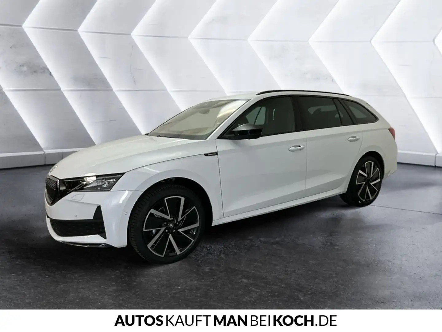 Skoda Octavia Combi 2.0 TDI DSG Sportline AHZV MATRIX Weiß - 2