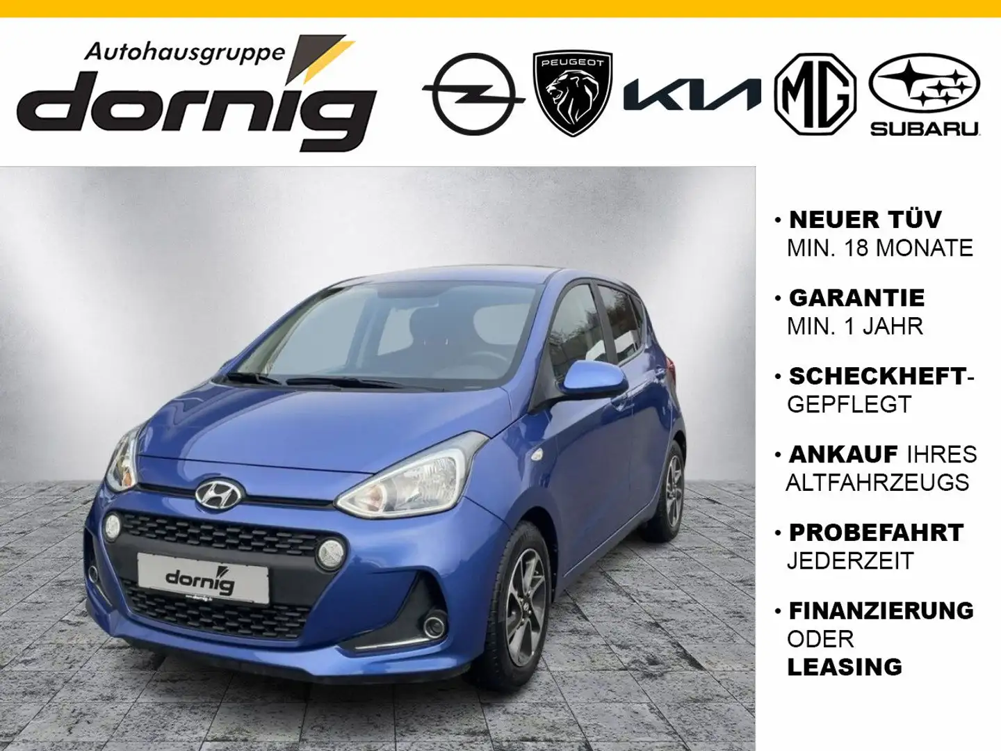 Hyundai i10 Trend, LED, SHZ, Plus-Paket Blauw - 1