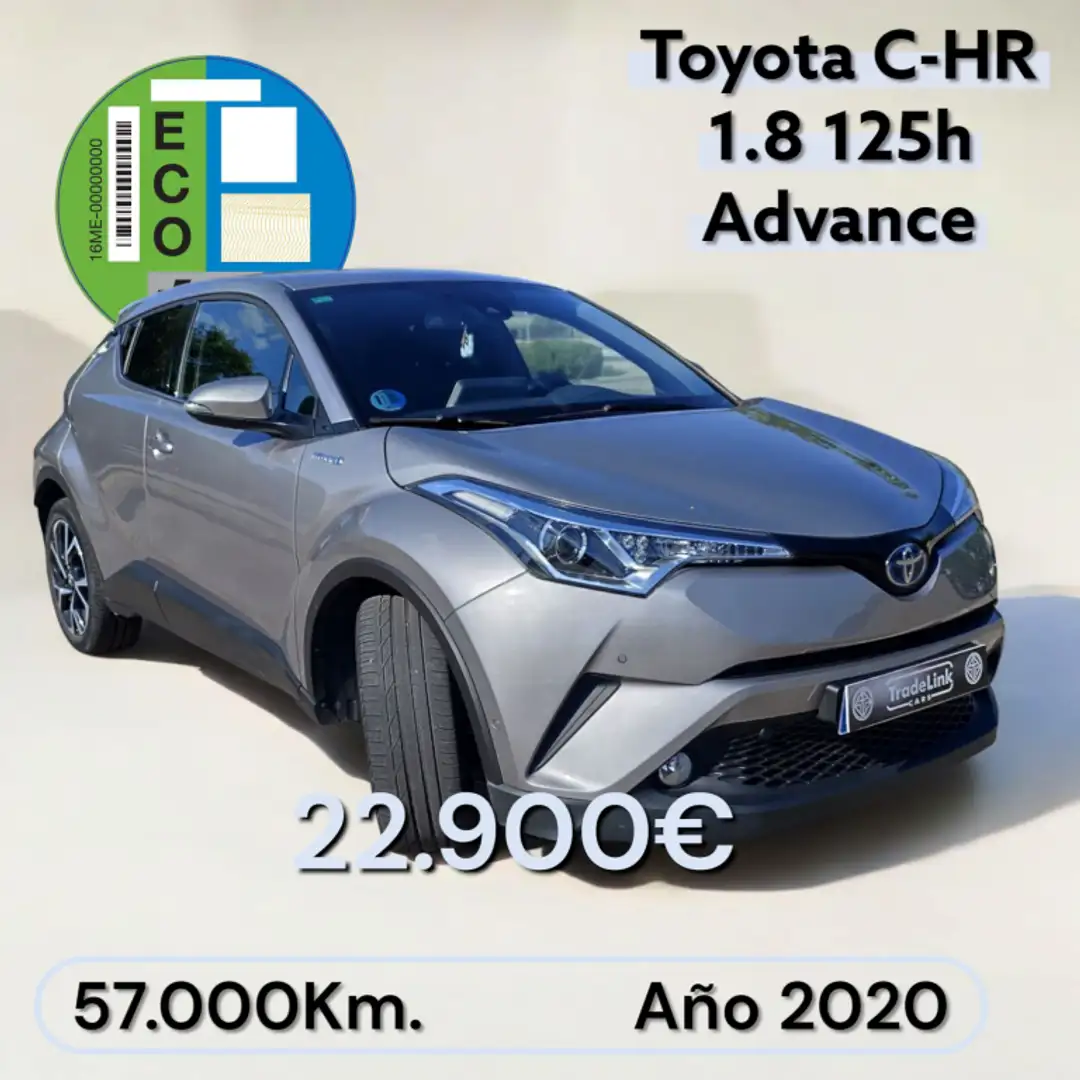 Toyota C-HR 125H Advance Gris - 2