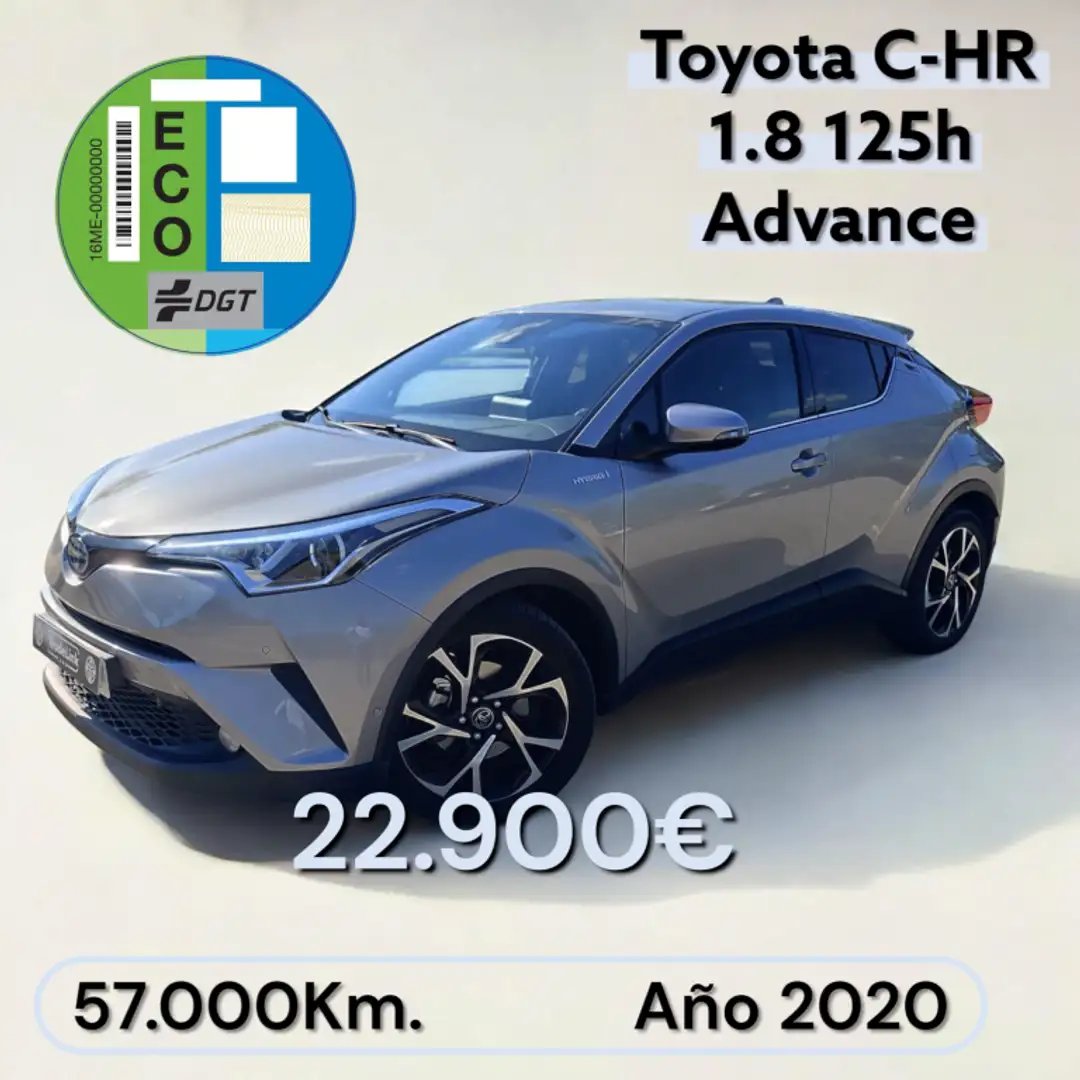 Toyota C-HR 125H Advance Gris - 1