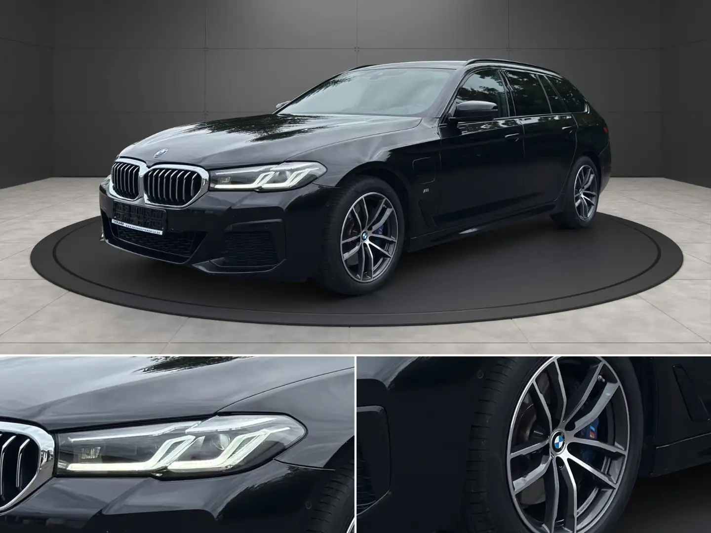 BMW 530 e Touring M Sport LED Leder RFK AHK Pano Ledr Zwart - 1