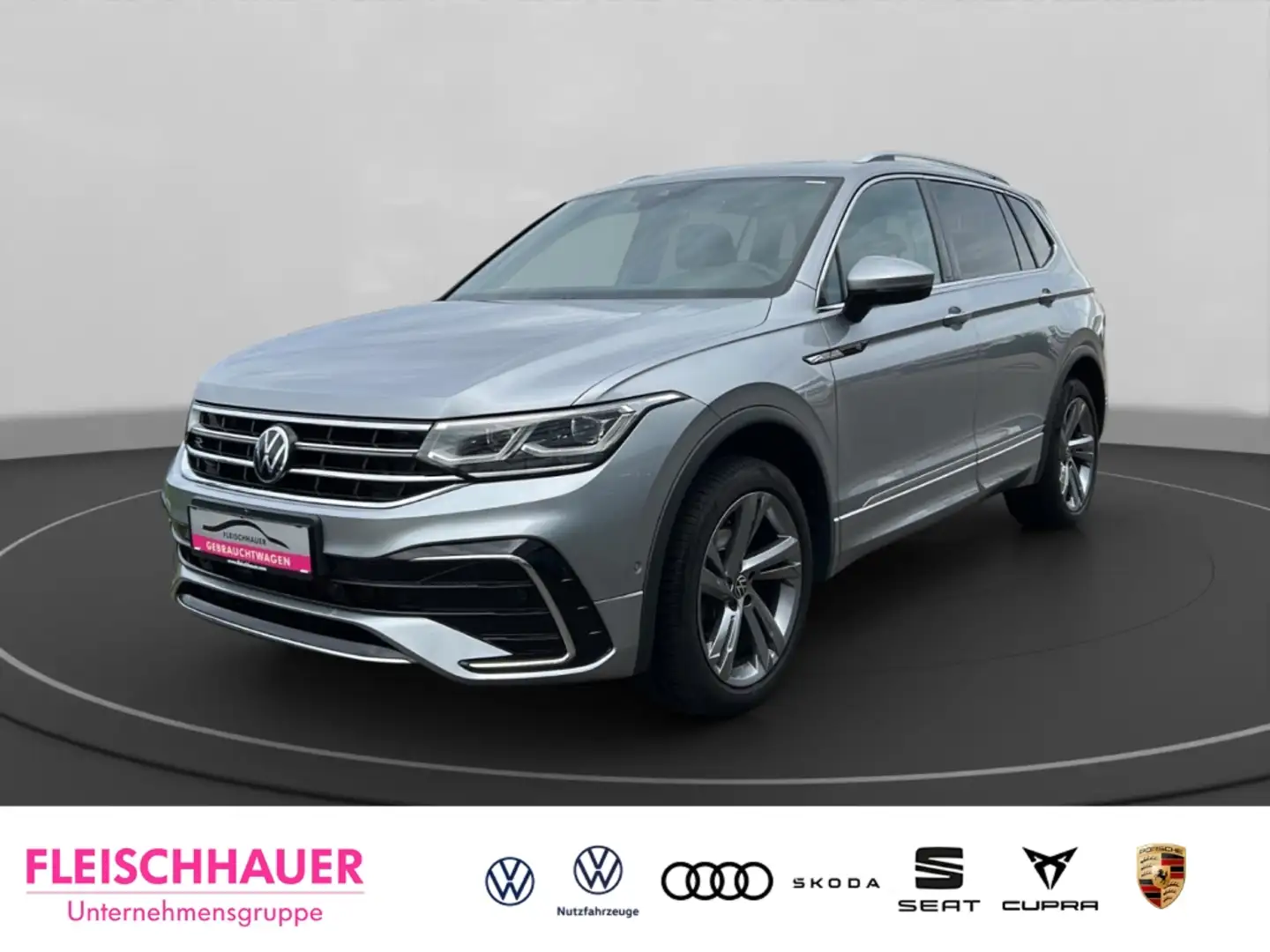 Volkswagen Tiguan Allspace 4Motion R-Line 2,0 TDI DSG+PANO Silber - 1
