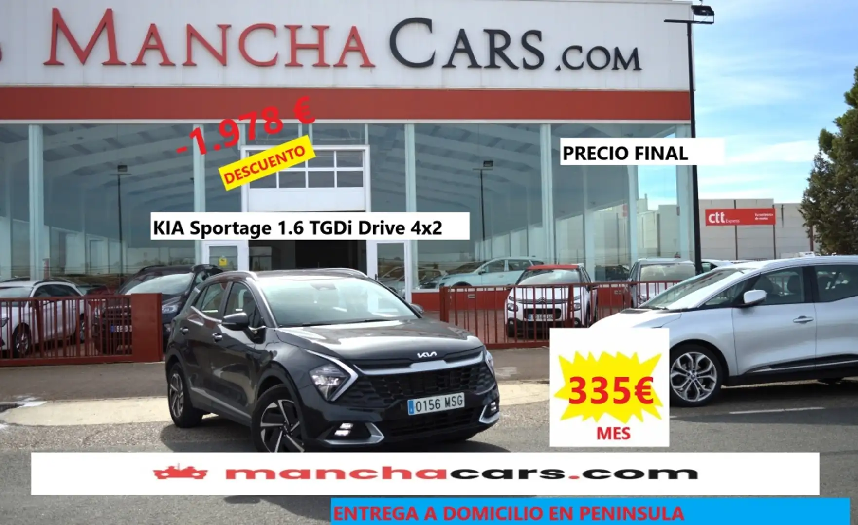 Kia Sportage 1.6 T-GDi Drive 160 Noir - 1