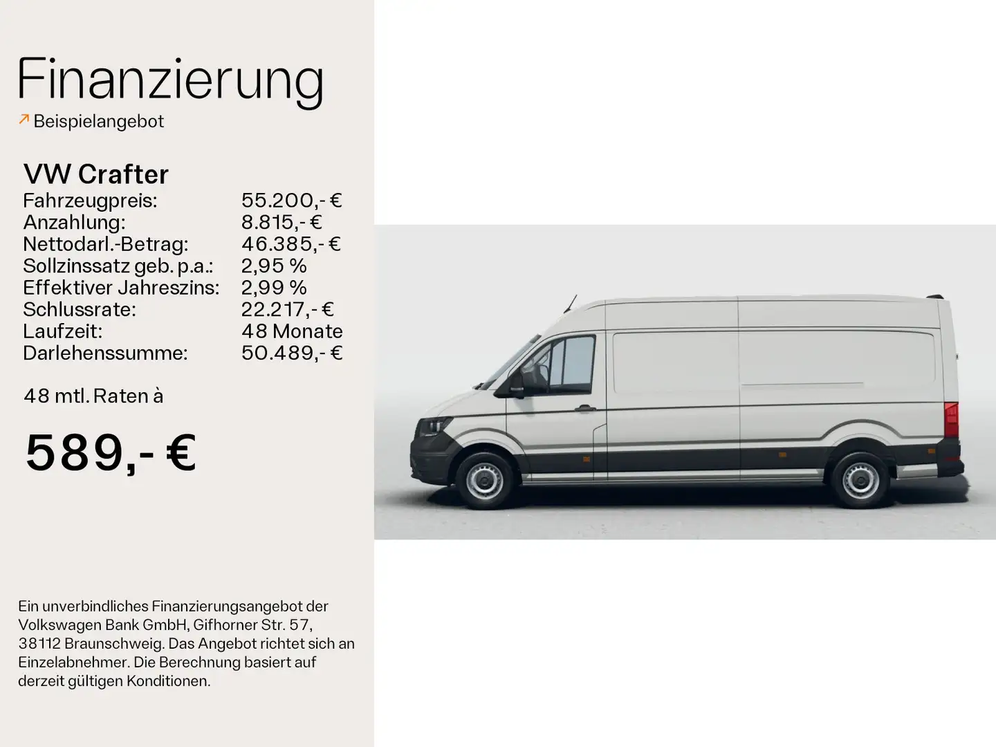Volkswagen Crafter 35 Kasten HD LR TDI *GJR*RFK*Klima*SHZ*W Blanc - 2