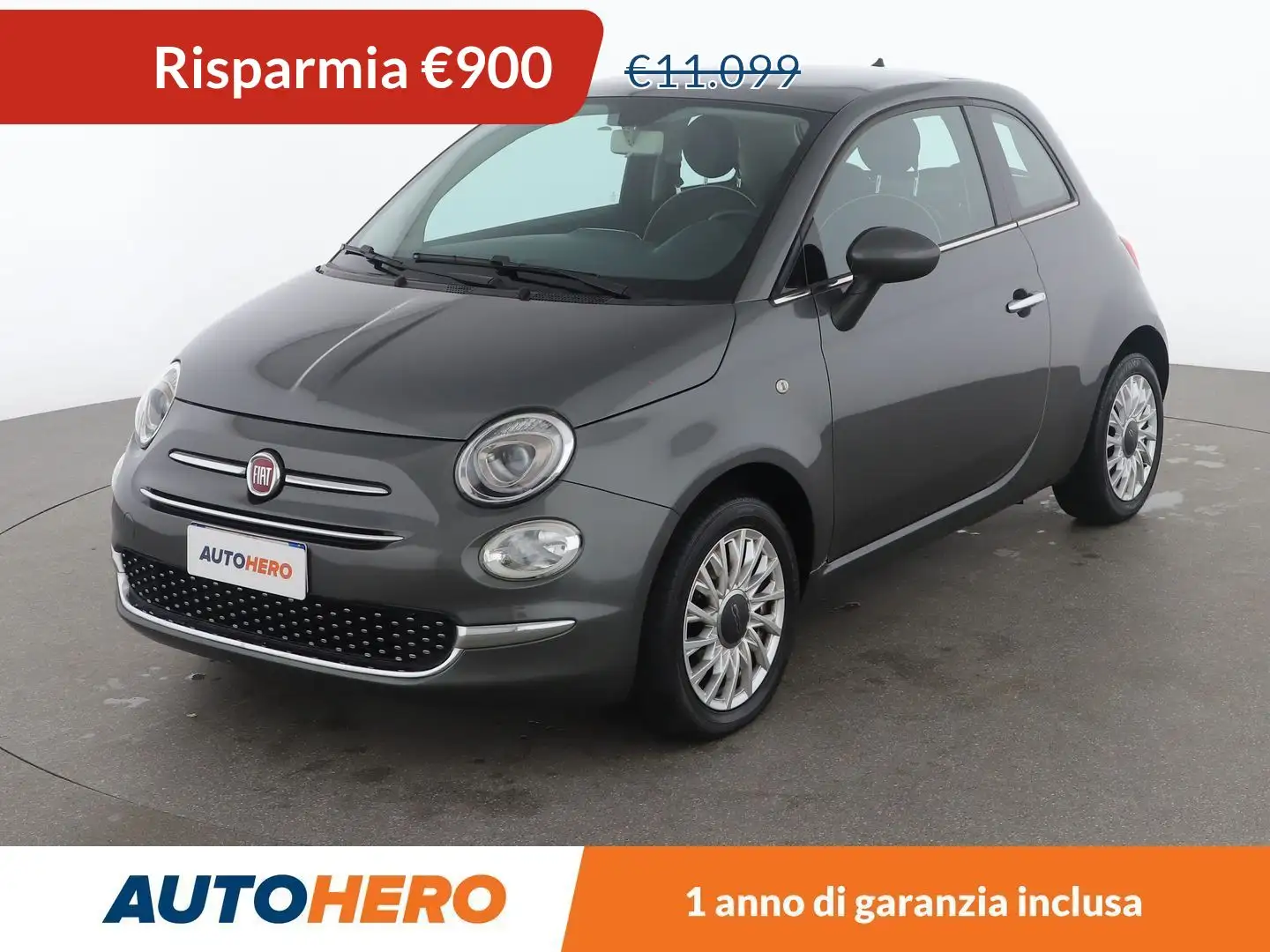 Fiat 500 1.2 Lounge Grigio - 1