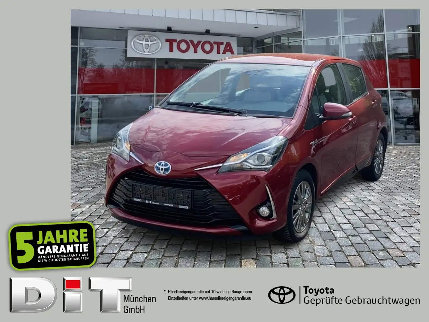 Toyota Yaris 1.5 Comfort FLA SpurH KAM KlimaA AUT SHZ Rot - 1