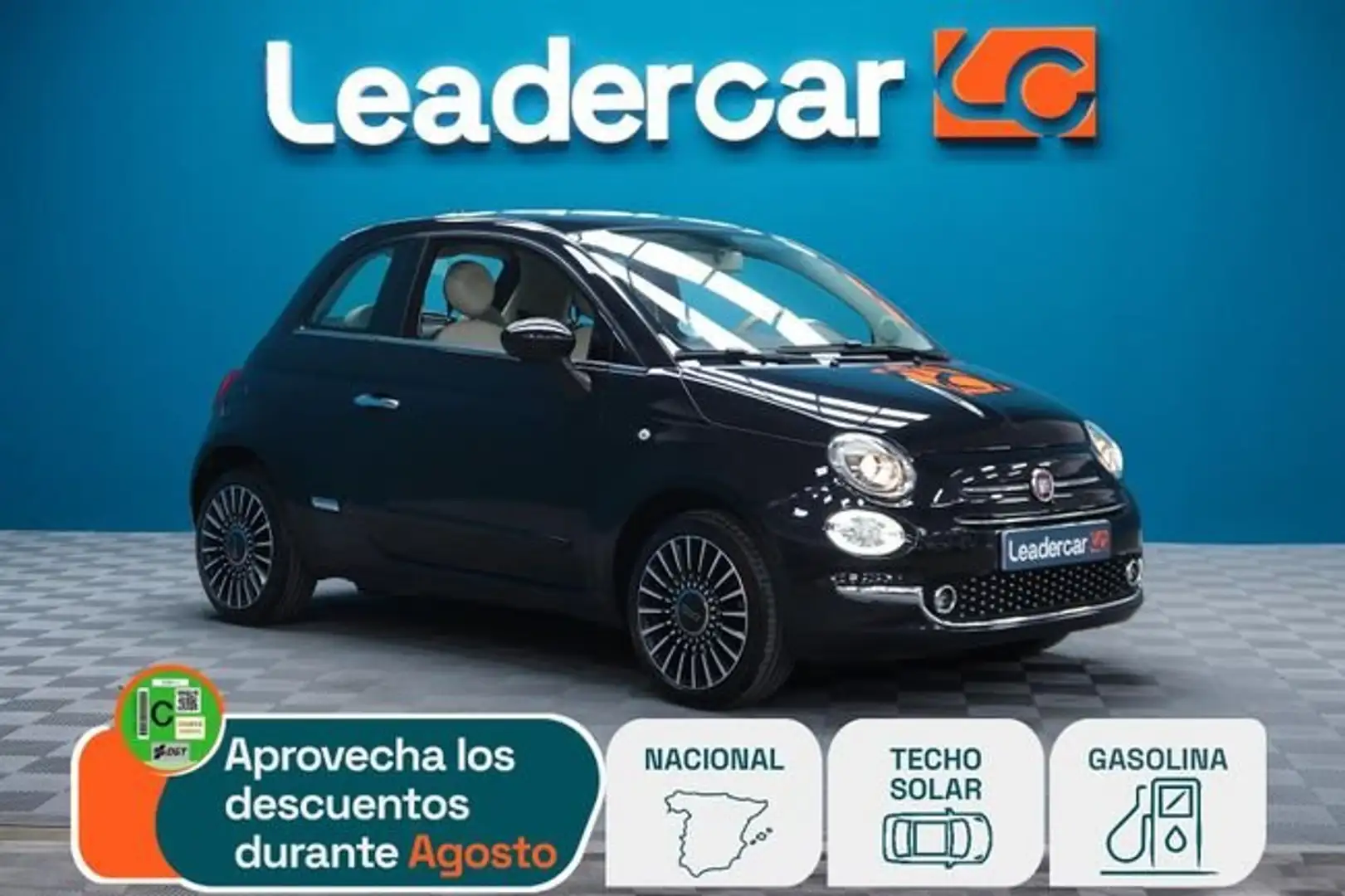 Fiat 500 1.2 Lounge Negro - 1