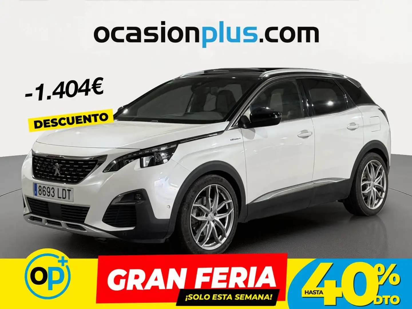 Peugeot 3008 Hybrid4 300 GT e-EAT8 Blanco - 1