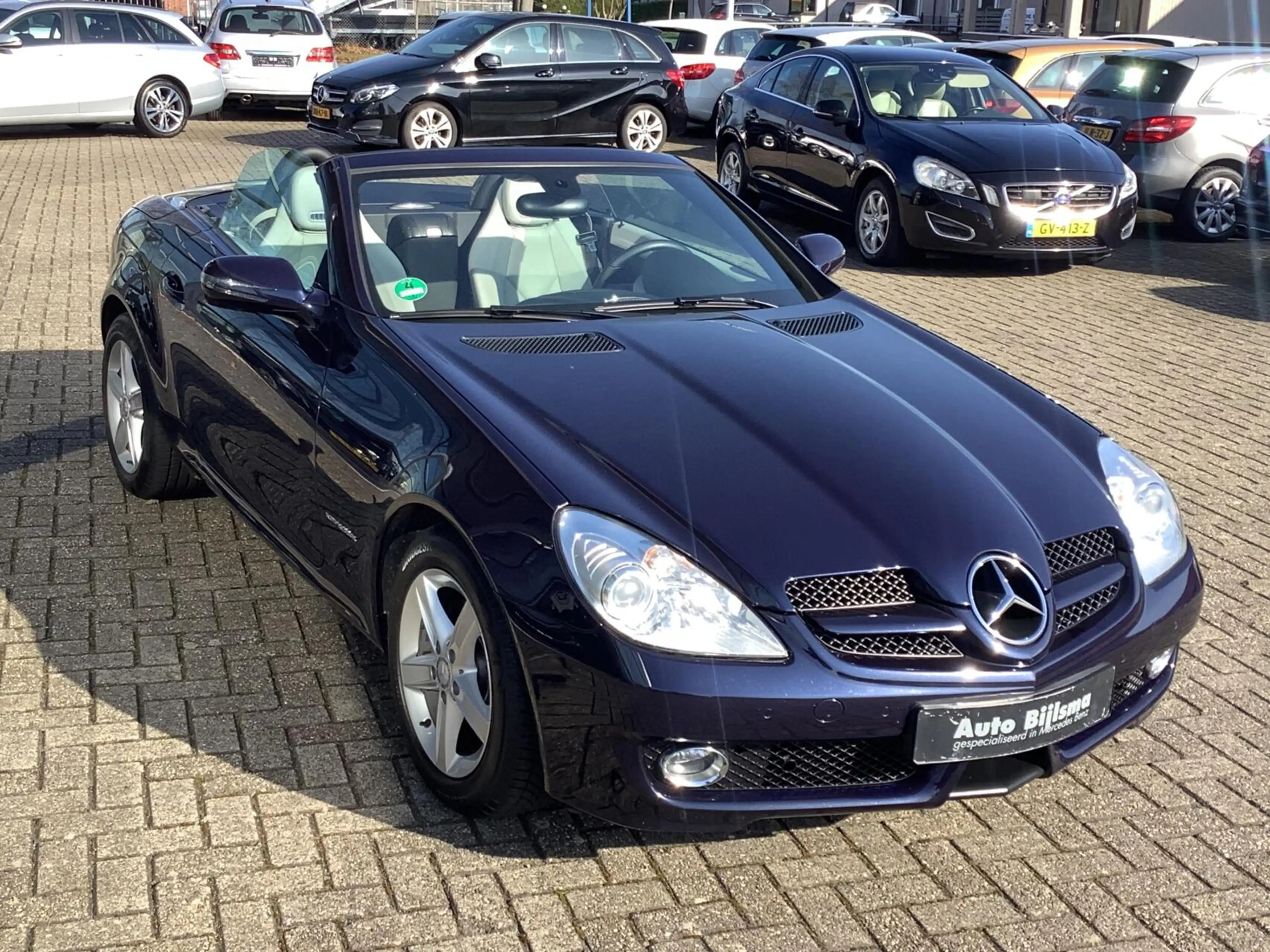 Mercedes-Benz SLK 200 K. Nekverwarming, navi, stoelverwarming, face lift — photo 8
