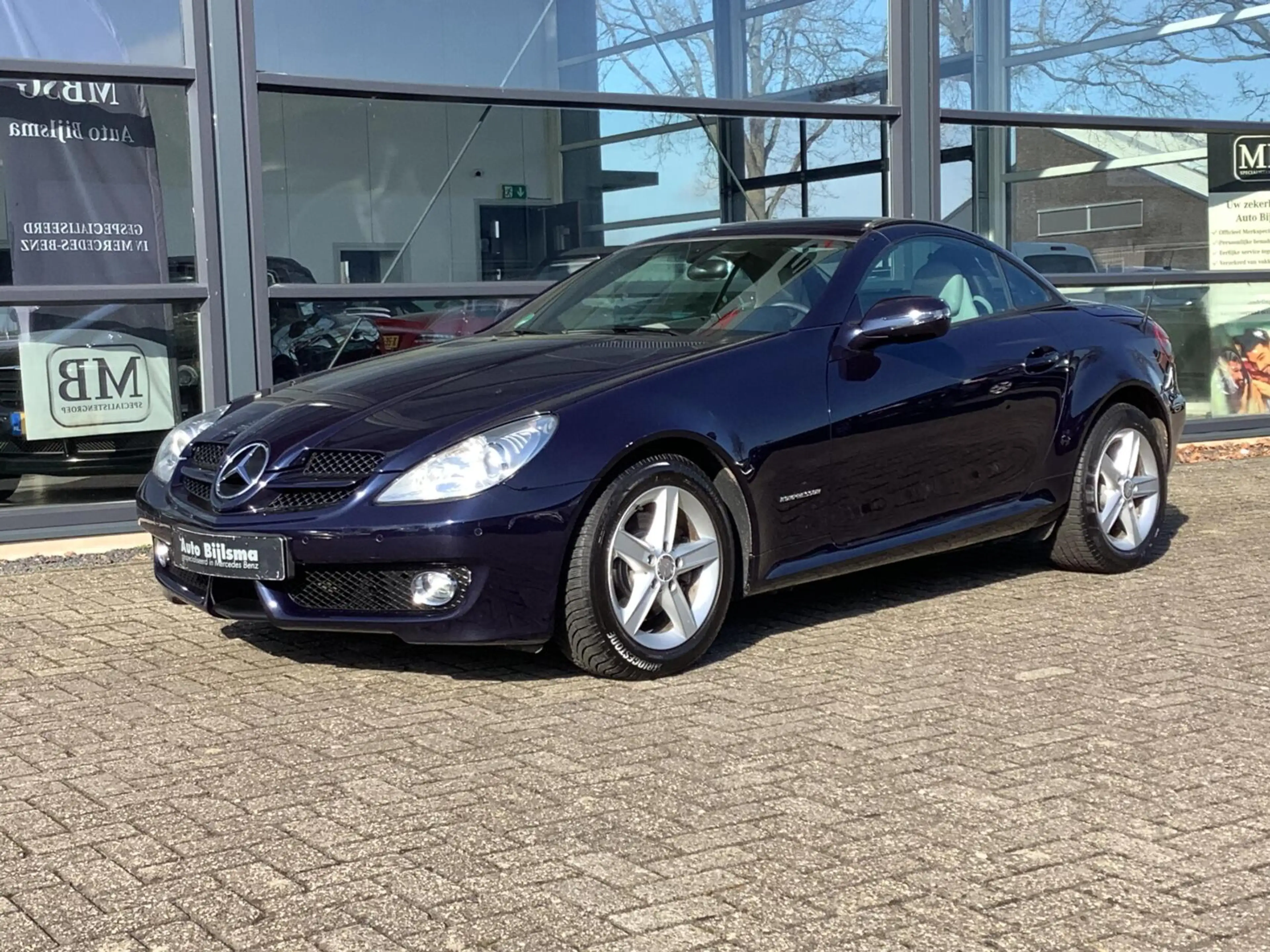 Mercedes-Benz SLK 200 K. Nekverwarming, navi, stoelverwarming, face lift — photo 3