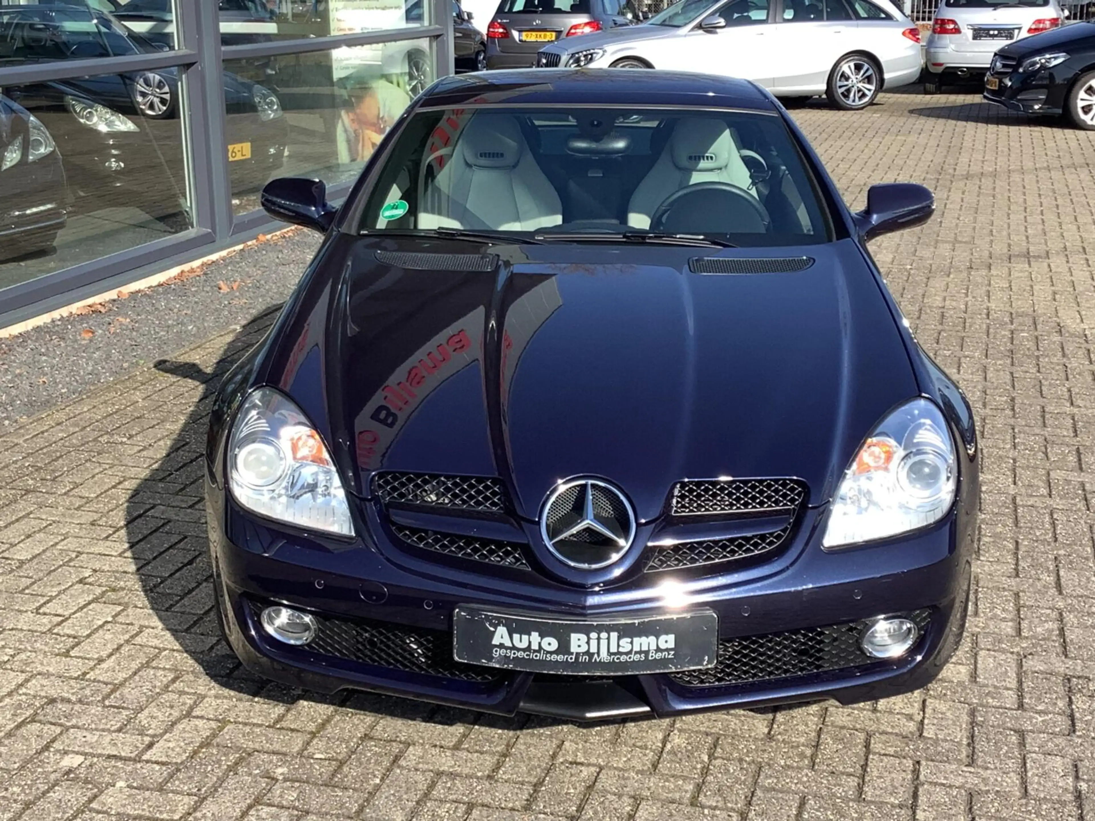 Mercedes-Benz SLK 200 K. Nekverwarming, navi, stoelverwarming, face lift — photo 5