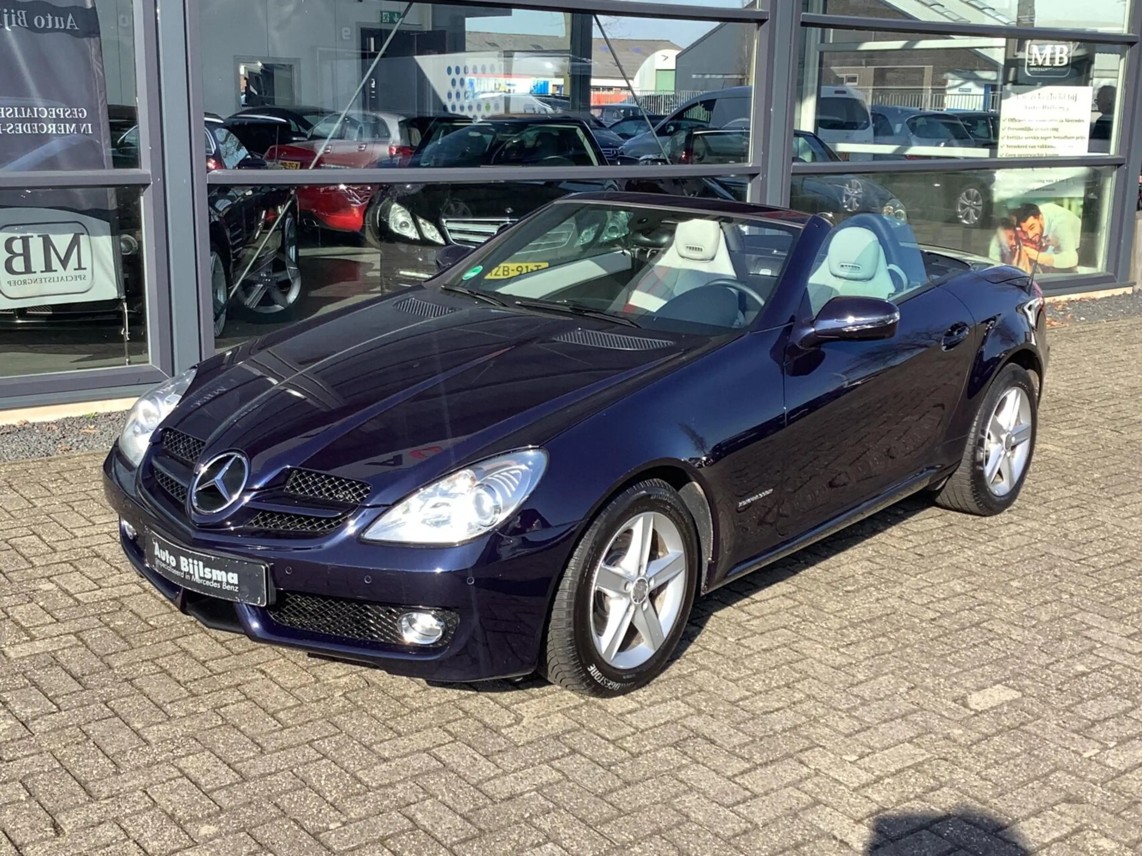 Mercedes-Benz SLK 200 K. Nekverwarming, navi, stoelverwarming, face lift — photo 2