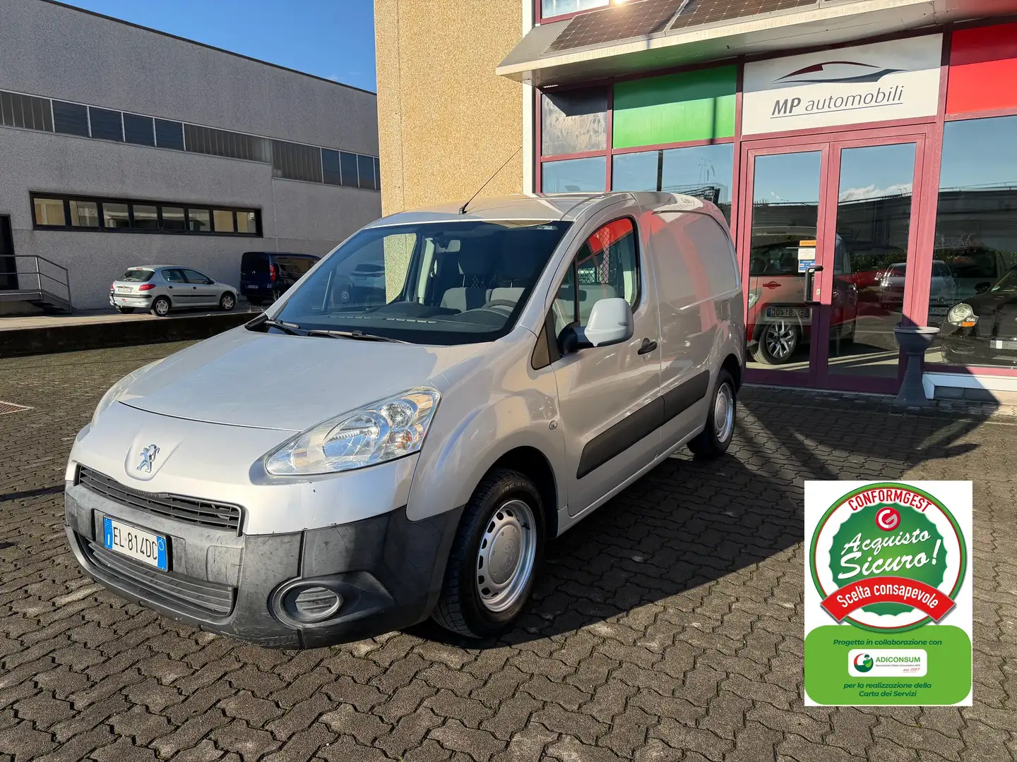 Peugeot Partner 1.6 hdi 90cv AUTOCARRO 3 POSTI,PREZZO IVA COMPRESA Grigio - 1