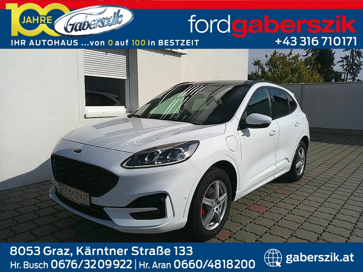 Ford Kuga 2,5 Duratec PHEV ST-Line X Aut. Weiß - 1