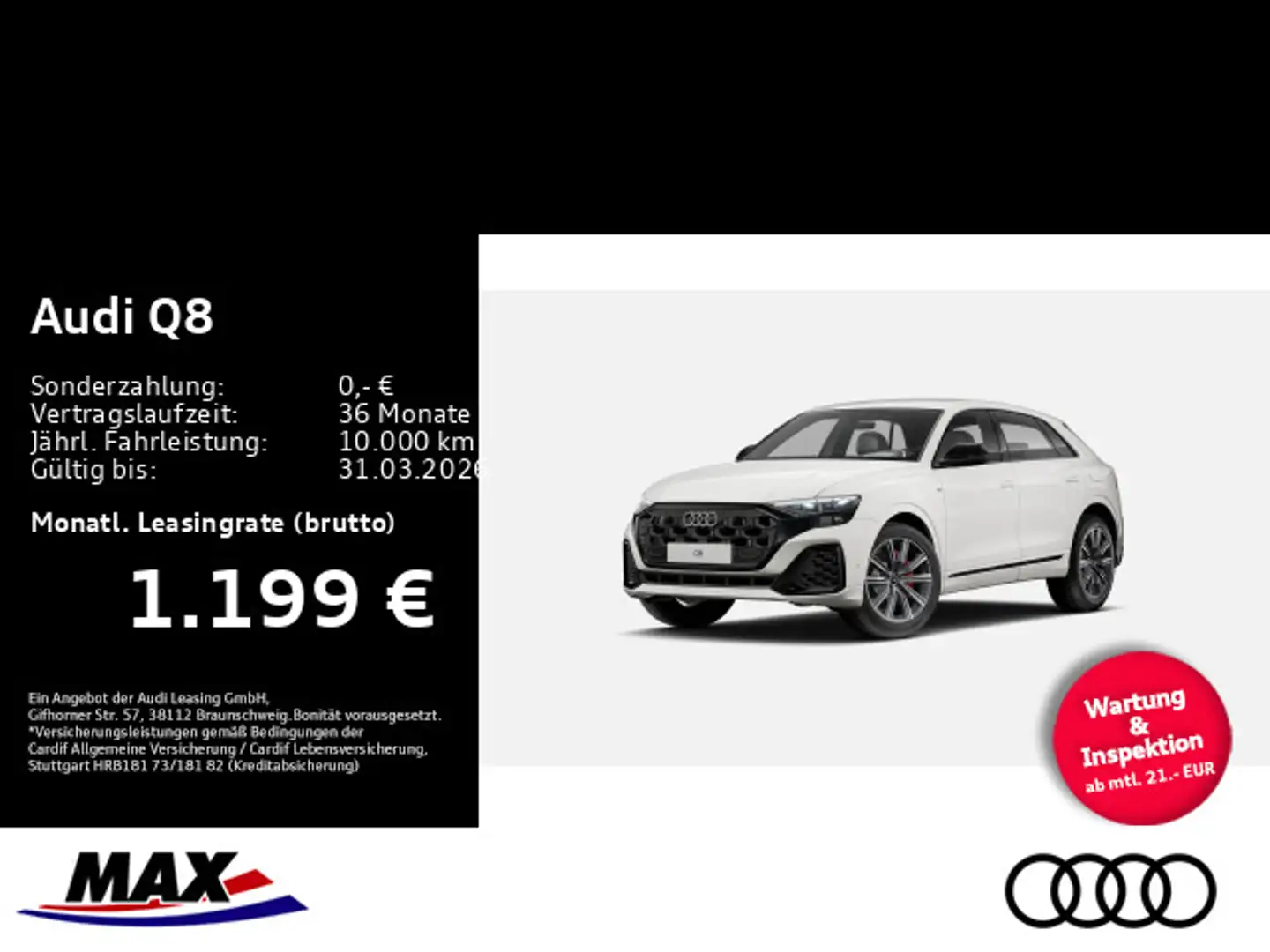 Audi Q8 S-LINE 60 TFSI e  #FREI KONFUGIERBAR# Weiß - 1
