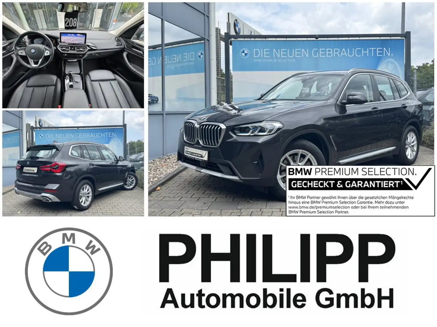 BMW X3 xDrive20d LASER AHK ACC Sportsitz DA Keyless Grau - 1
