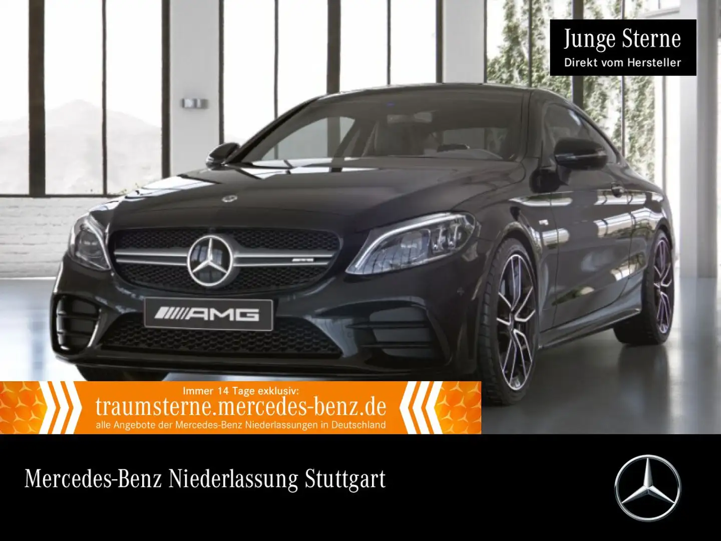 Mercedes-Benz C 43 AMG C 43 Coupé 4M AMG+NIGHT+PANO+360+MULTIBEAM+19"+9G Schwarz - 1