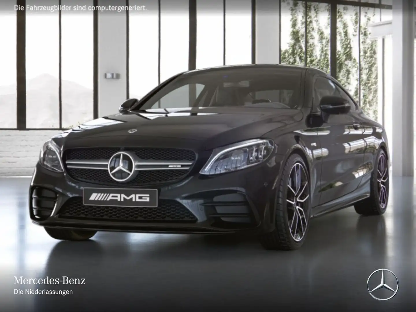 Mercedes-Benz C 43 AMG C 43 Coupé 4M AMG+NIGHT+PANO+360+MULTIBEAM+19"+9G Schwarz - 2
