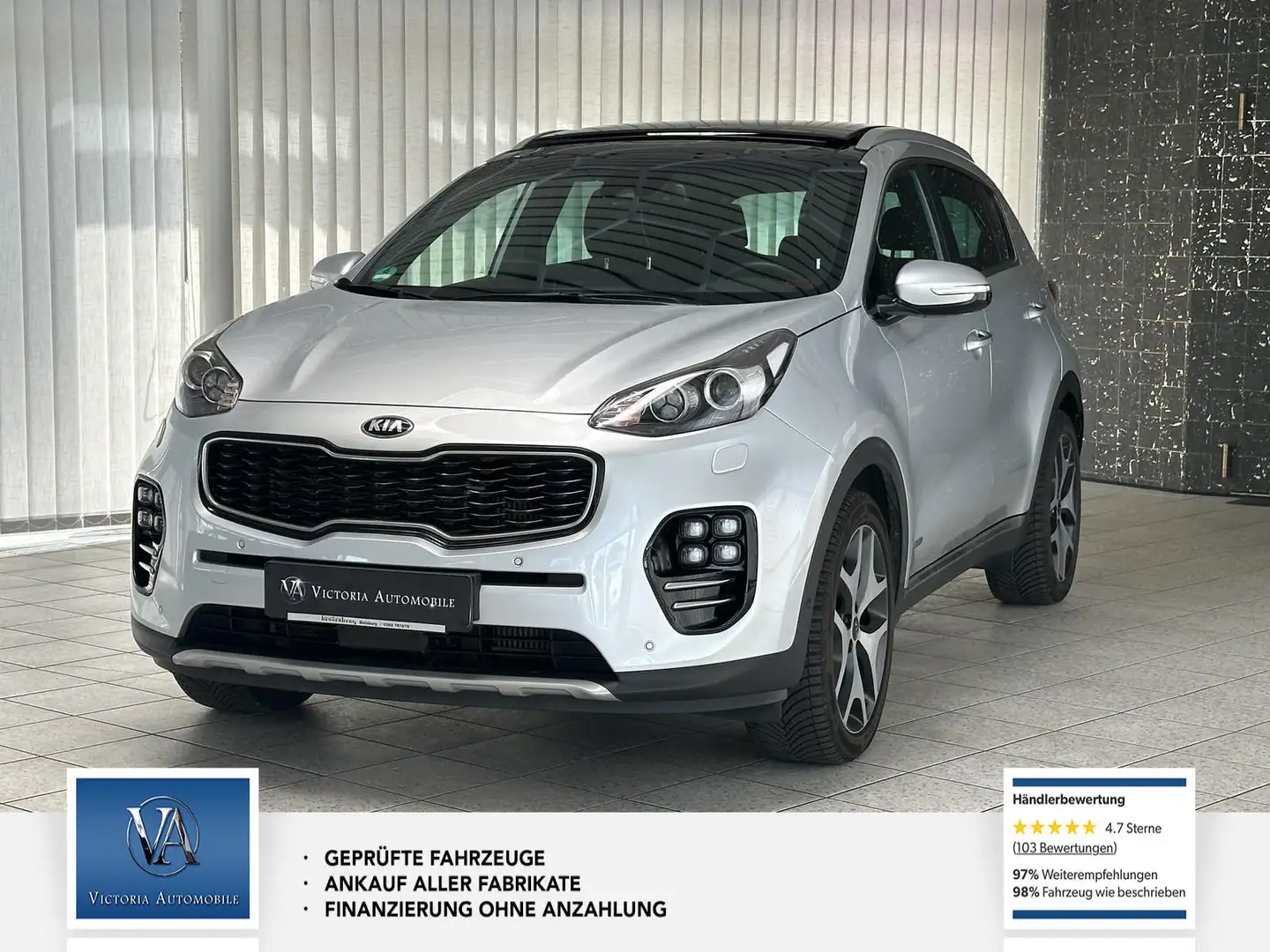 Kia Sportage GT-Line 4WD Mega Ausstattung* GT Line* Leder* Gepf Argent - 1